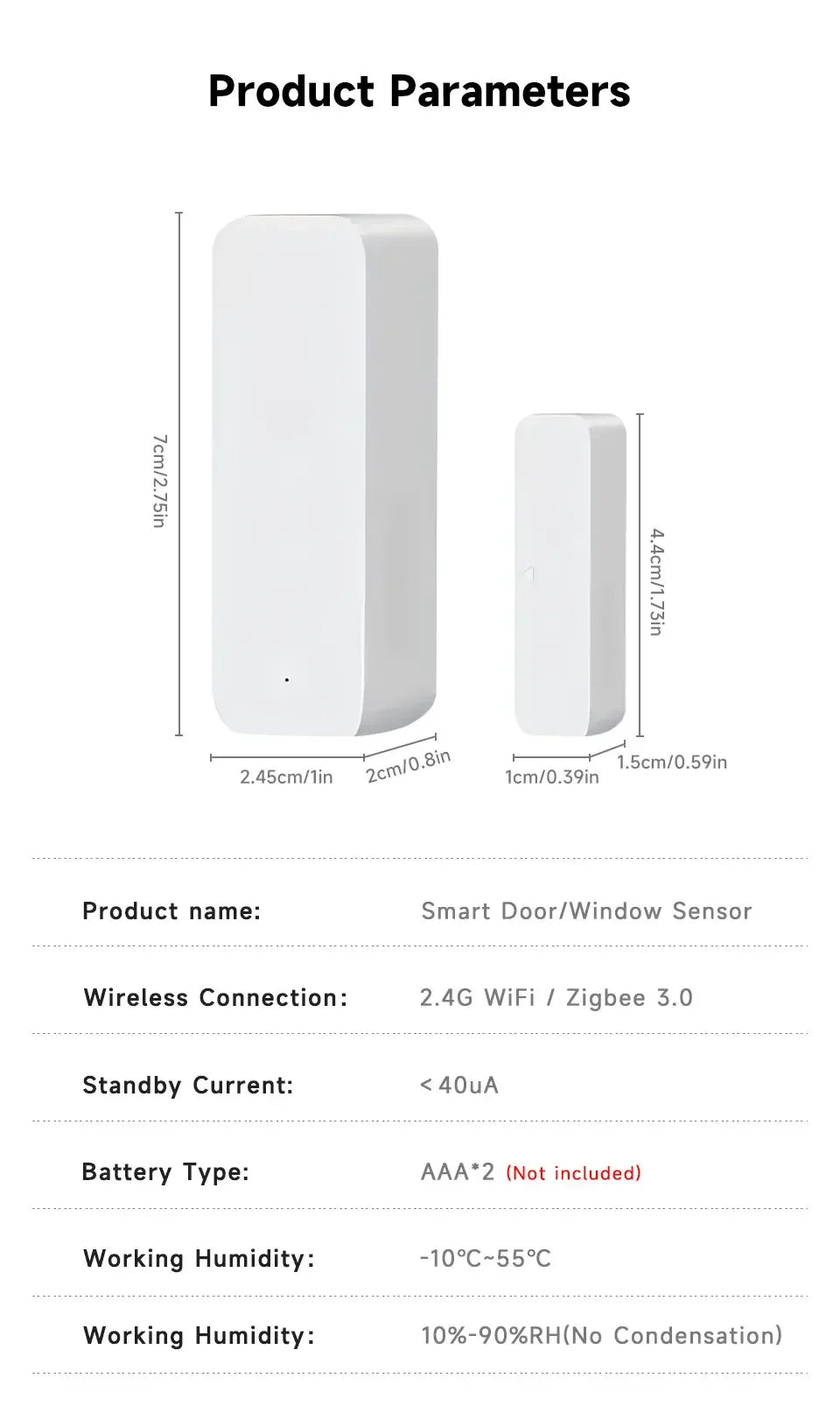 WiFi Door Window Entry Sensor