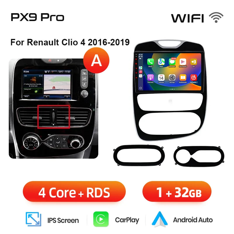 AWESAFE PX9 autorádio pre Renault Clio 4
