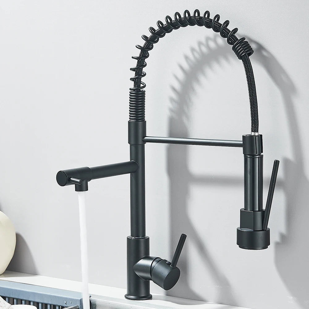 Ελατηριώδης Μπαταρία Κουζίνας Νεροχύτη με Αναδιπλούμενο Ψεκαστήρα και Μίκτη