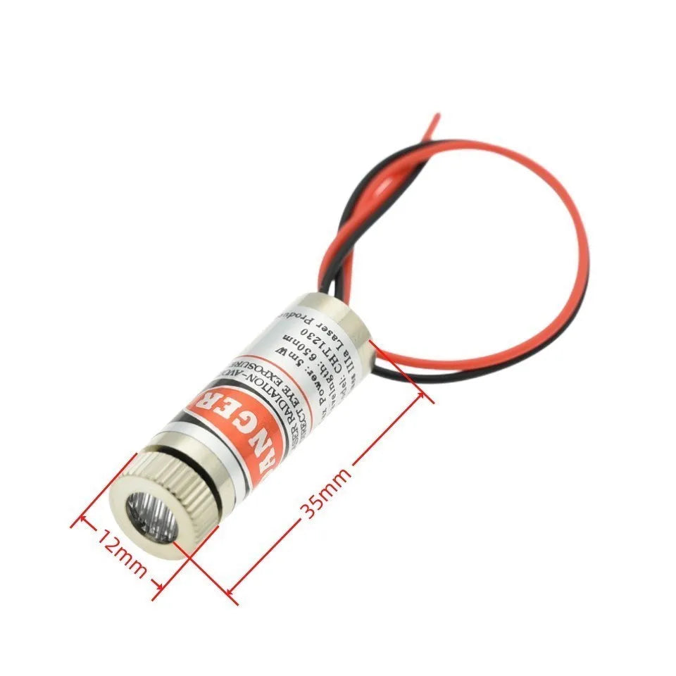 Módulo Laser Vermelho de 650nm com Opções de Padrão