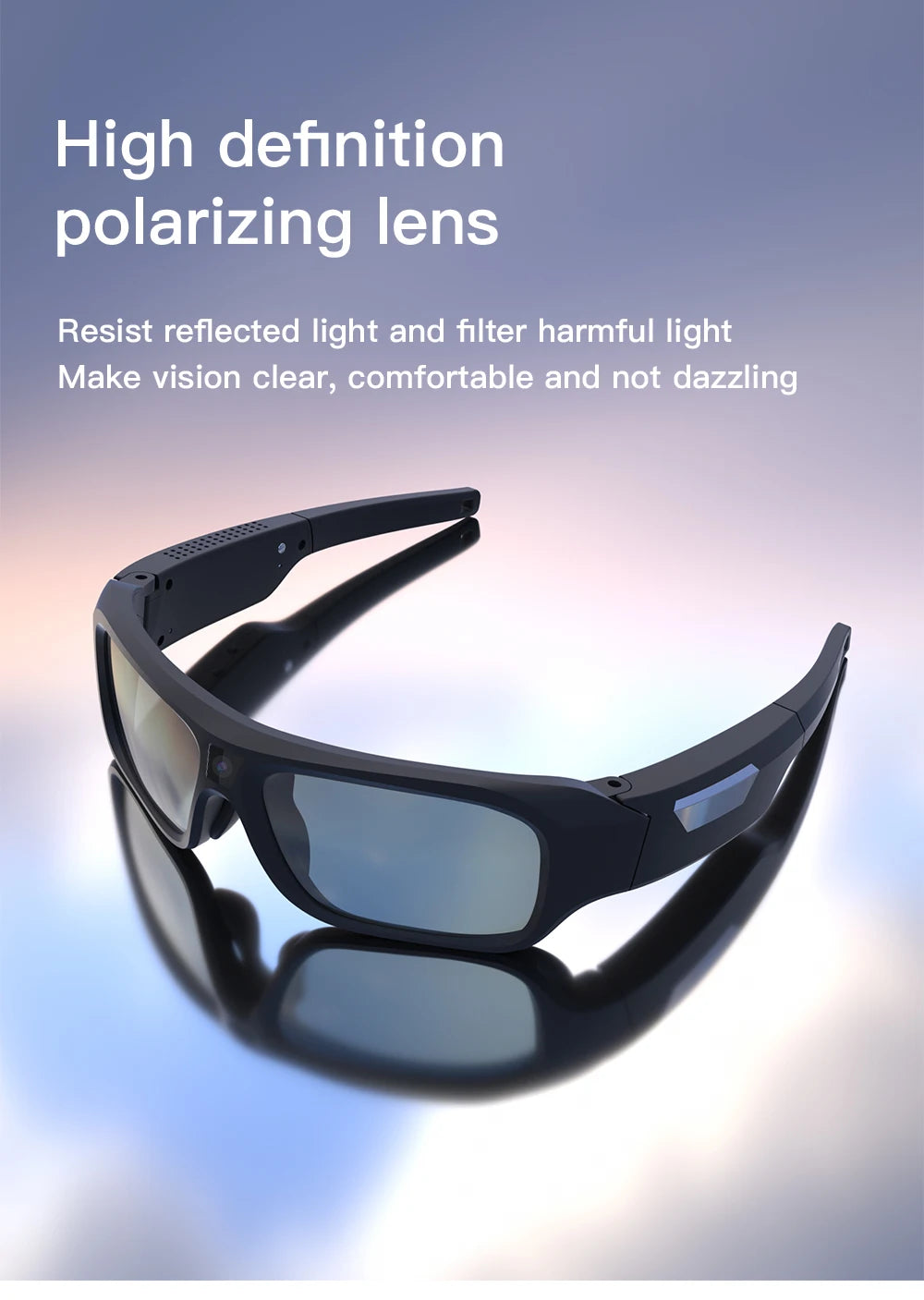 4K Video Glasses with 2-Hour Recording for Riding and Outdoor Use