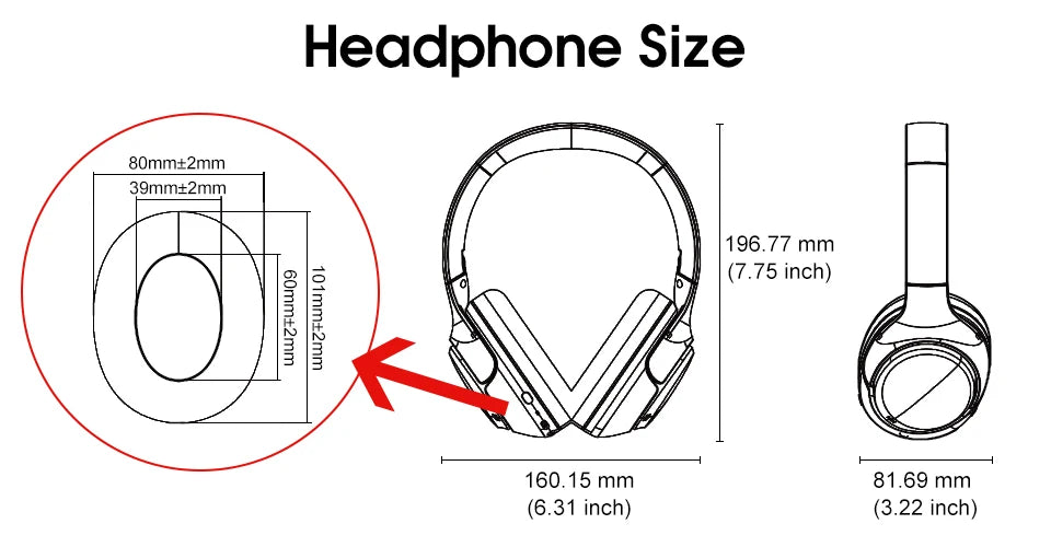 QCY H3 ANC Cuffie Wireless con Suono Hi‑Res