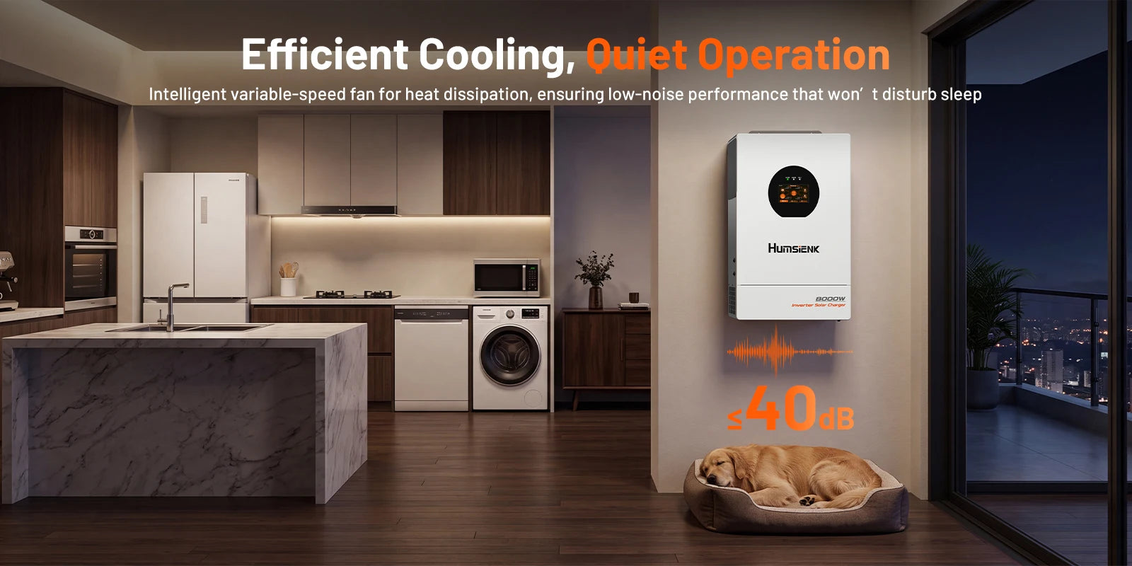 48V 8KW 3-in-1 Solar Hybrid Inverter with Dual MPPT, 120V/240V Split or Single Phase