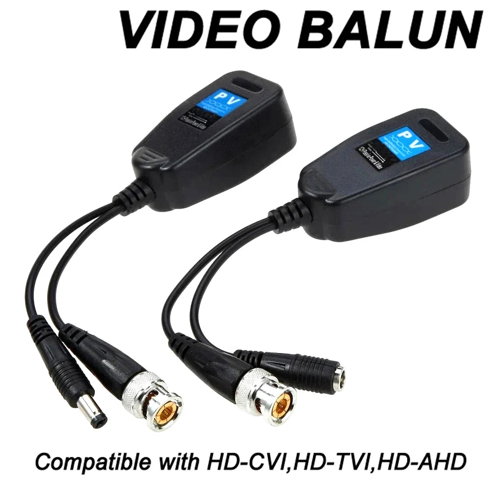 Pair of Passive CCTV Video and Power Baluns
