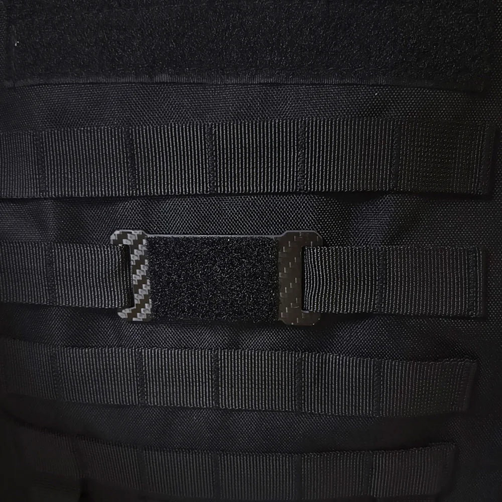 Tactical Mini Flashlight with Hook-and-Loop Plate for 25mm Strap