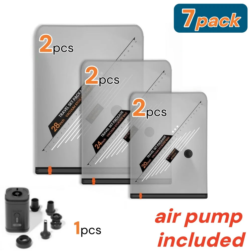 Travel Vacuum Storage Bags - Set Options