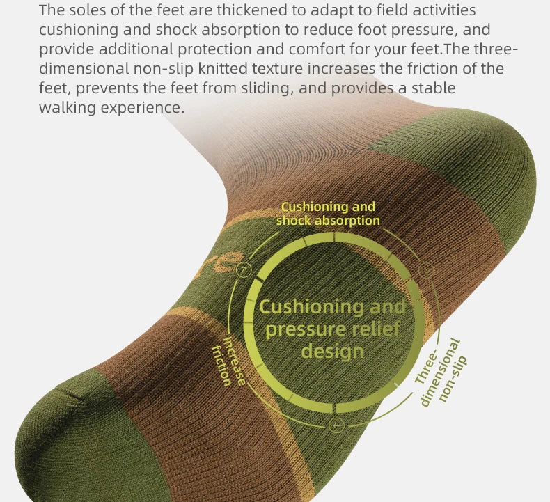 Waterproof Knee-High Hiking Socks for Outdoor, Snow, and Cycling