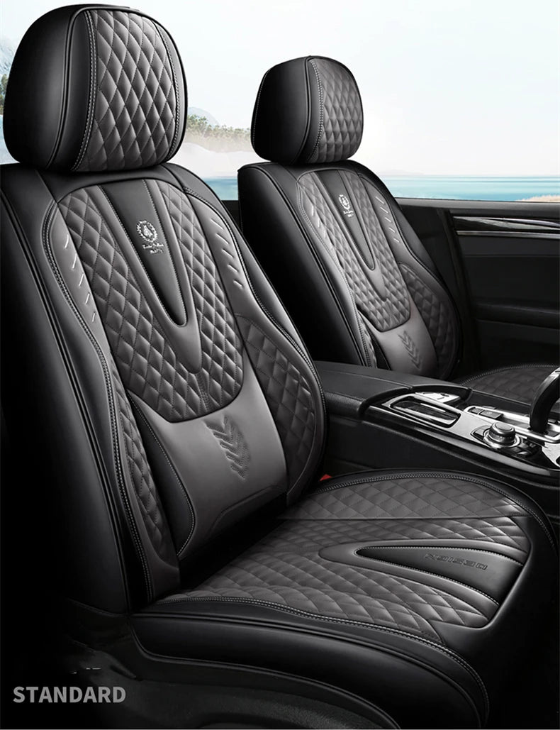 Універсальні чохли на автокрісла – комплект повного покриття з нубукової шкіри Nappa