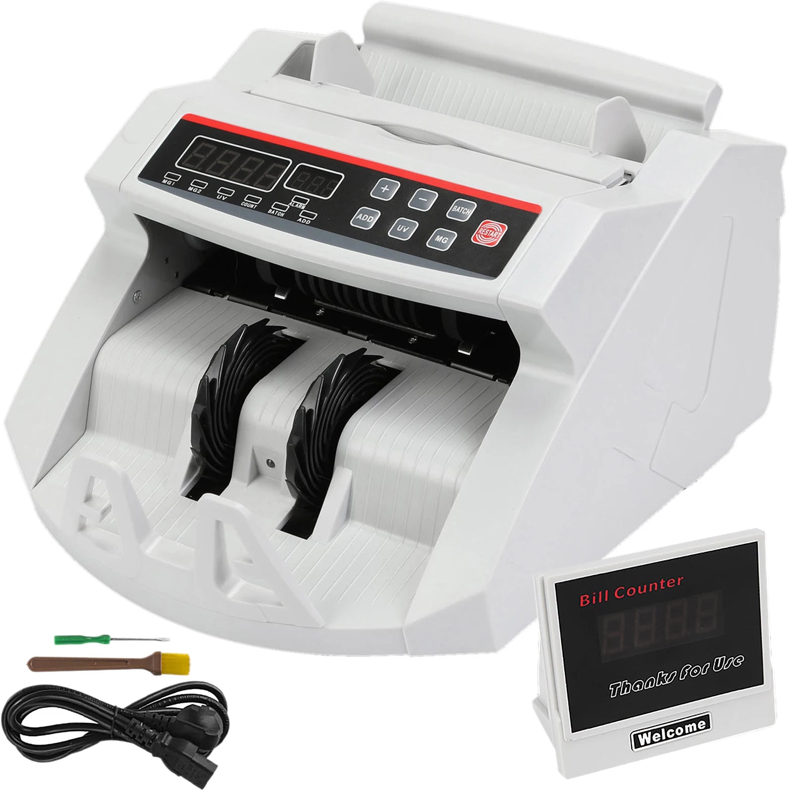 Money Counter Machine 1000 Bills/Min with UV MG Detection