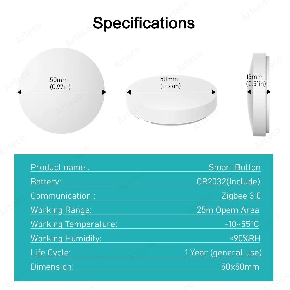 Zigbee Wireless Scene Button