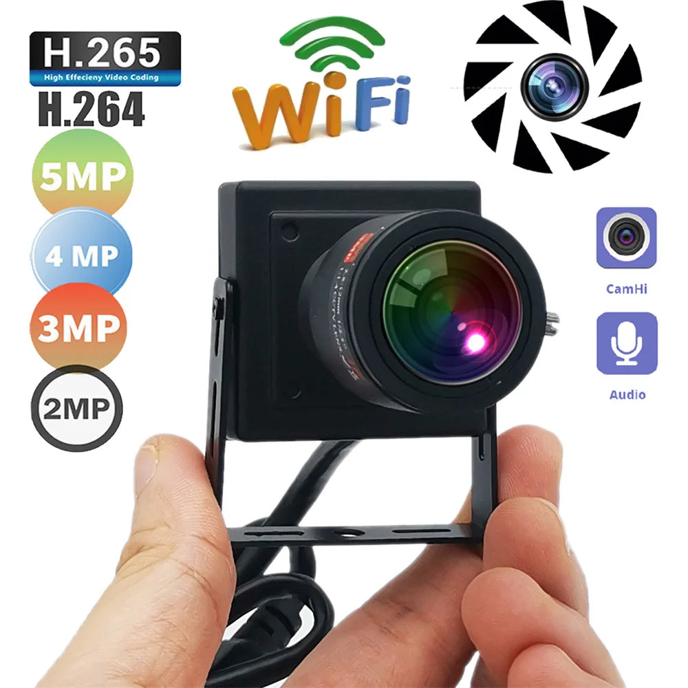 Mini Wireless IP Security Camera 5MP with SD Card Slot