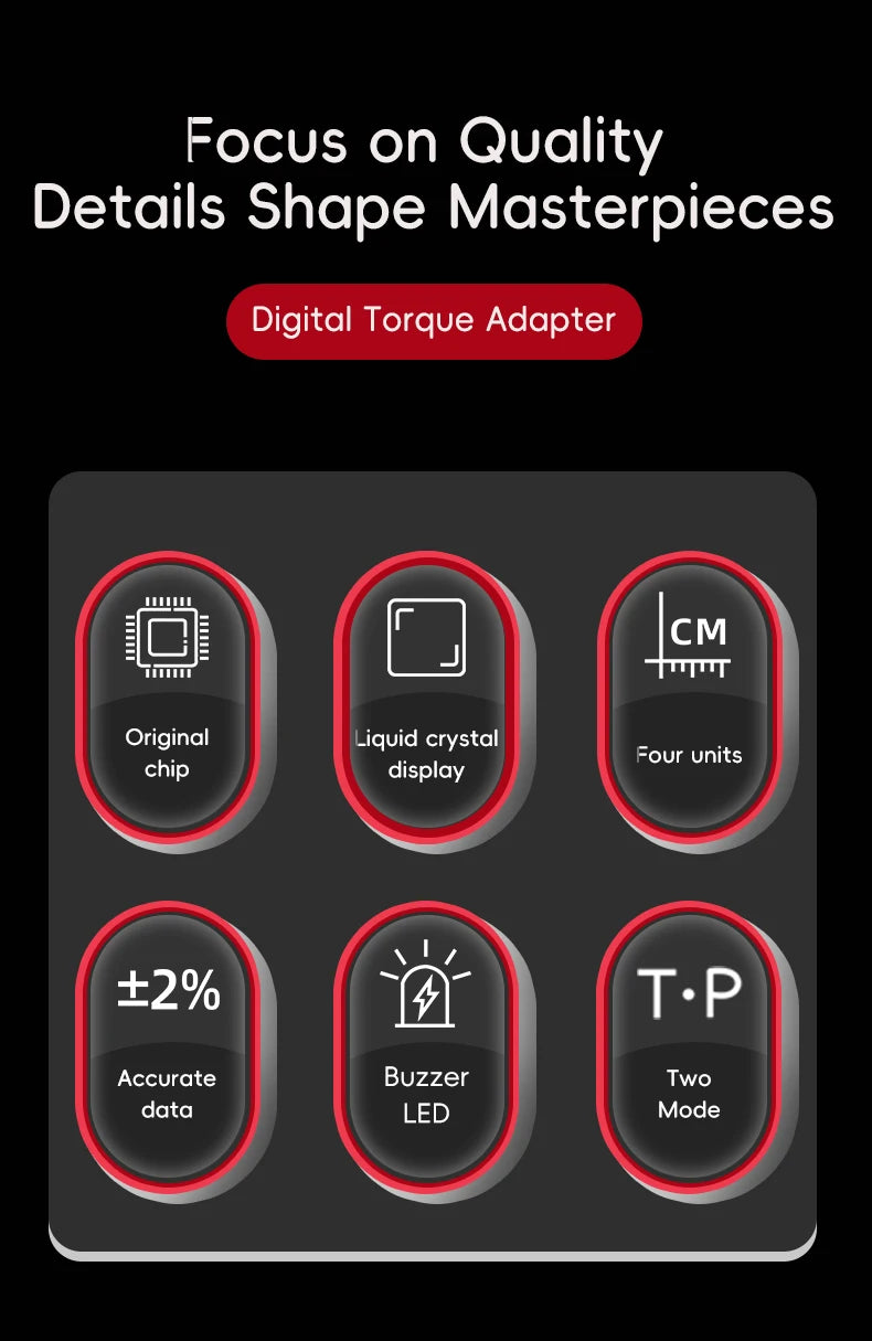 Digital Torque Adapter with Peak and Track Modes