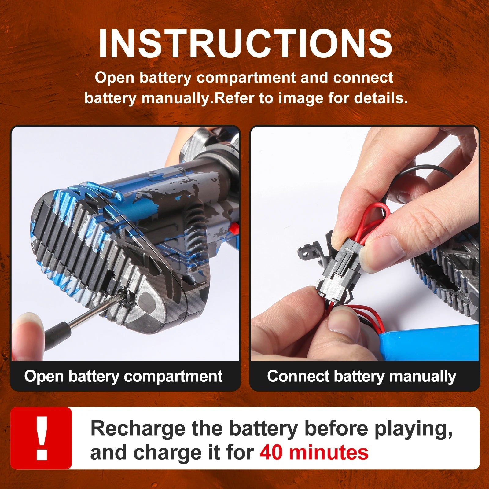 M416 Electric Ball Blaster Toy Gun - High-Speed, Metallic Finish, Rechargeable - Halloween Thanksgiving Gift(Bullets Excluded) 