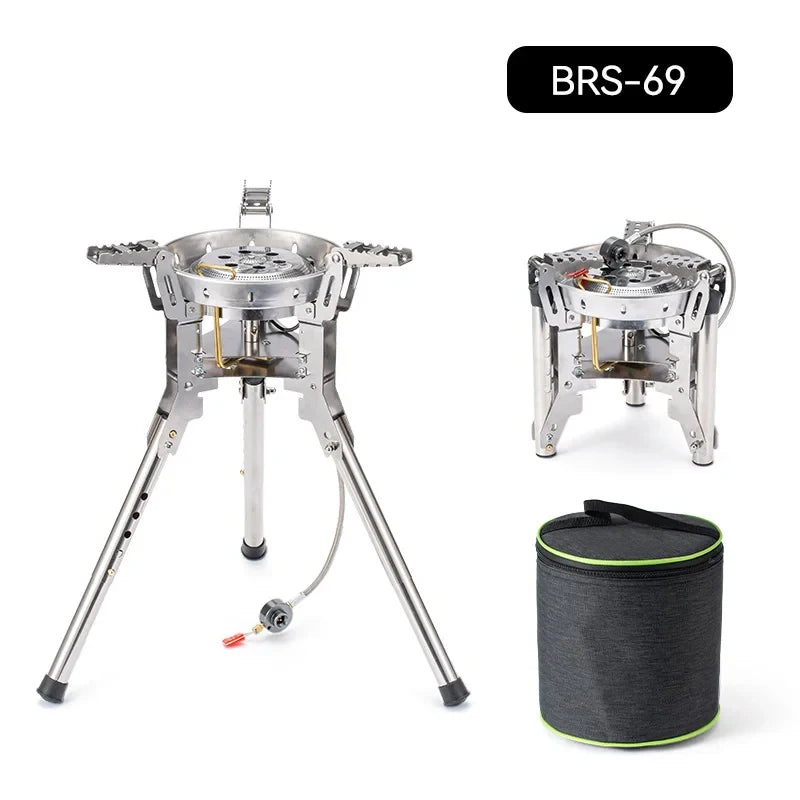 BRS-69 Outdoor Gas Stove 4360W Foldable Adjustable Camping Burner