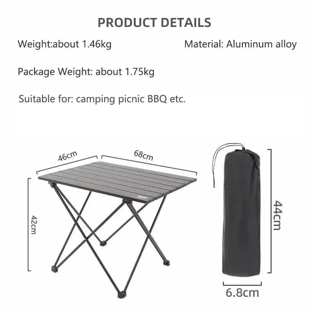 TARKA Outdoor Camping Folding Table Party Picnic BBQ Portable Foldable Desk High Strength Ultralight Aluminium Portable Table 