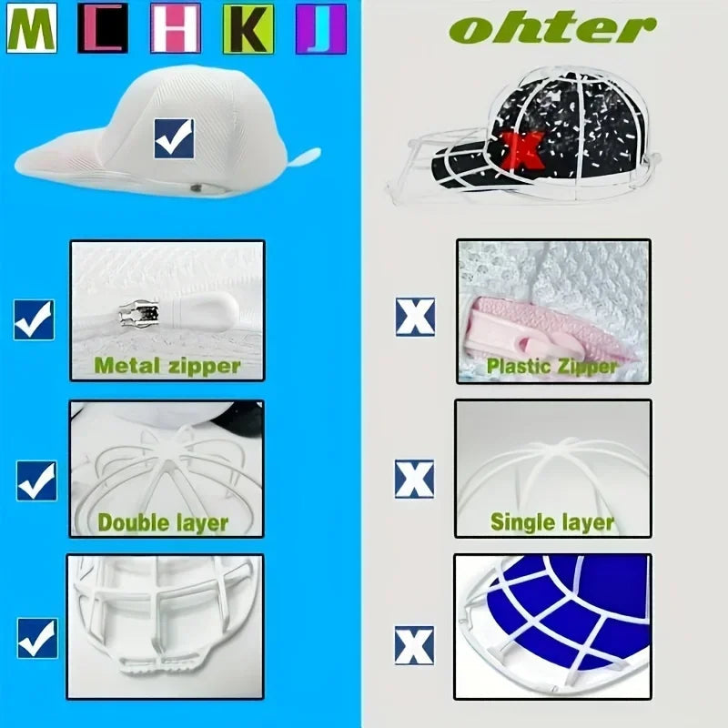Hat cleaner cage for washing machine, hat cleaner with mesh bag, hat cleaner for baseball cap 
