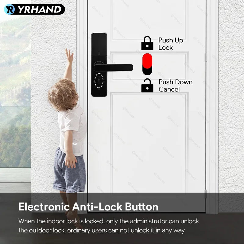 Fingerprint and Code Electronic Door Lock