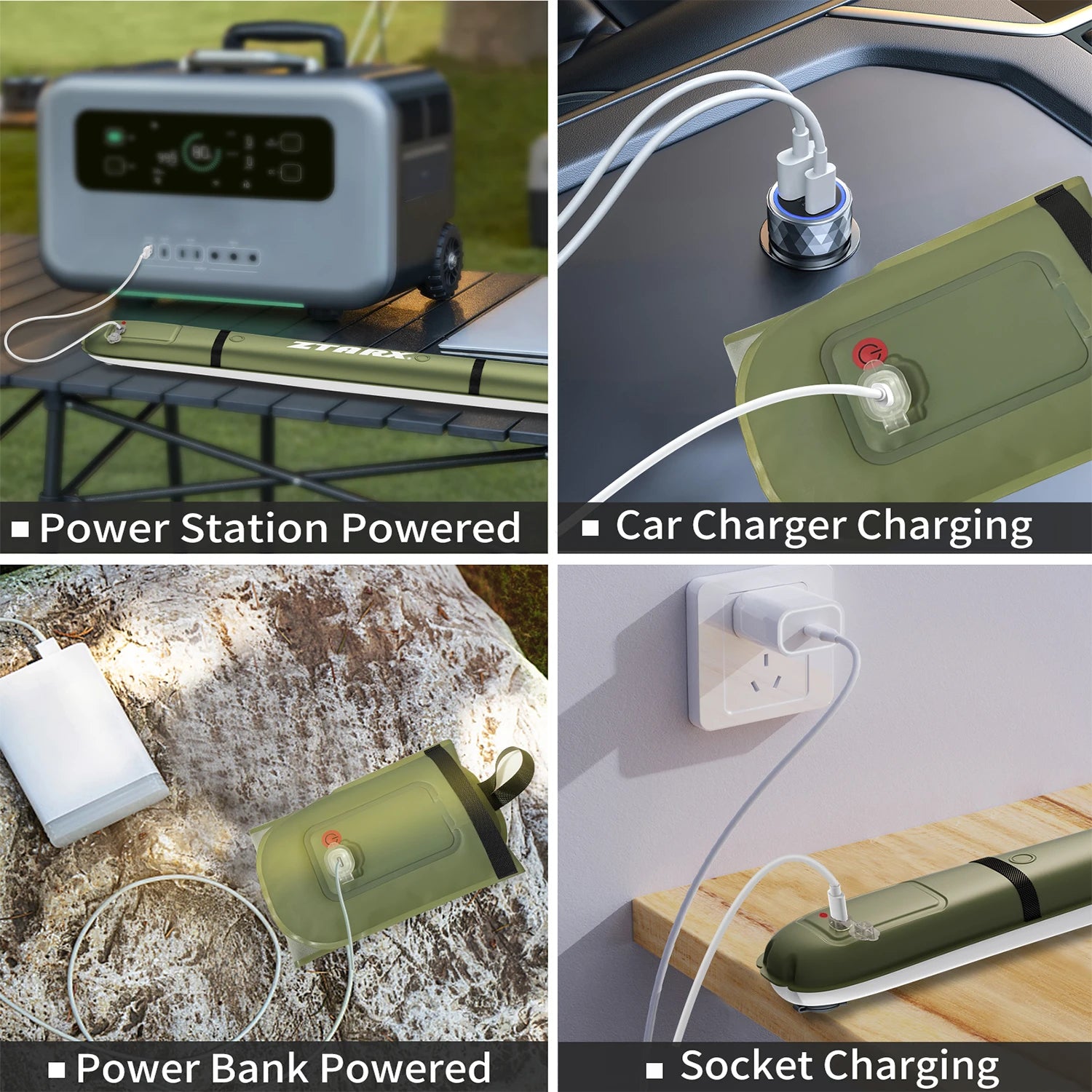 Rechargeable Portable Camping Light Waterproof 2000 mAh