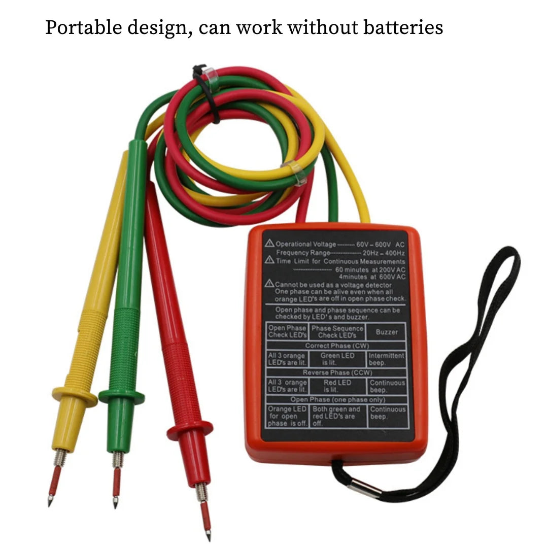SM852B Drie-fasen-Volgorde Tester