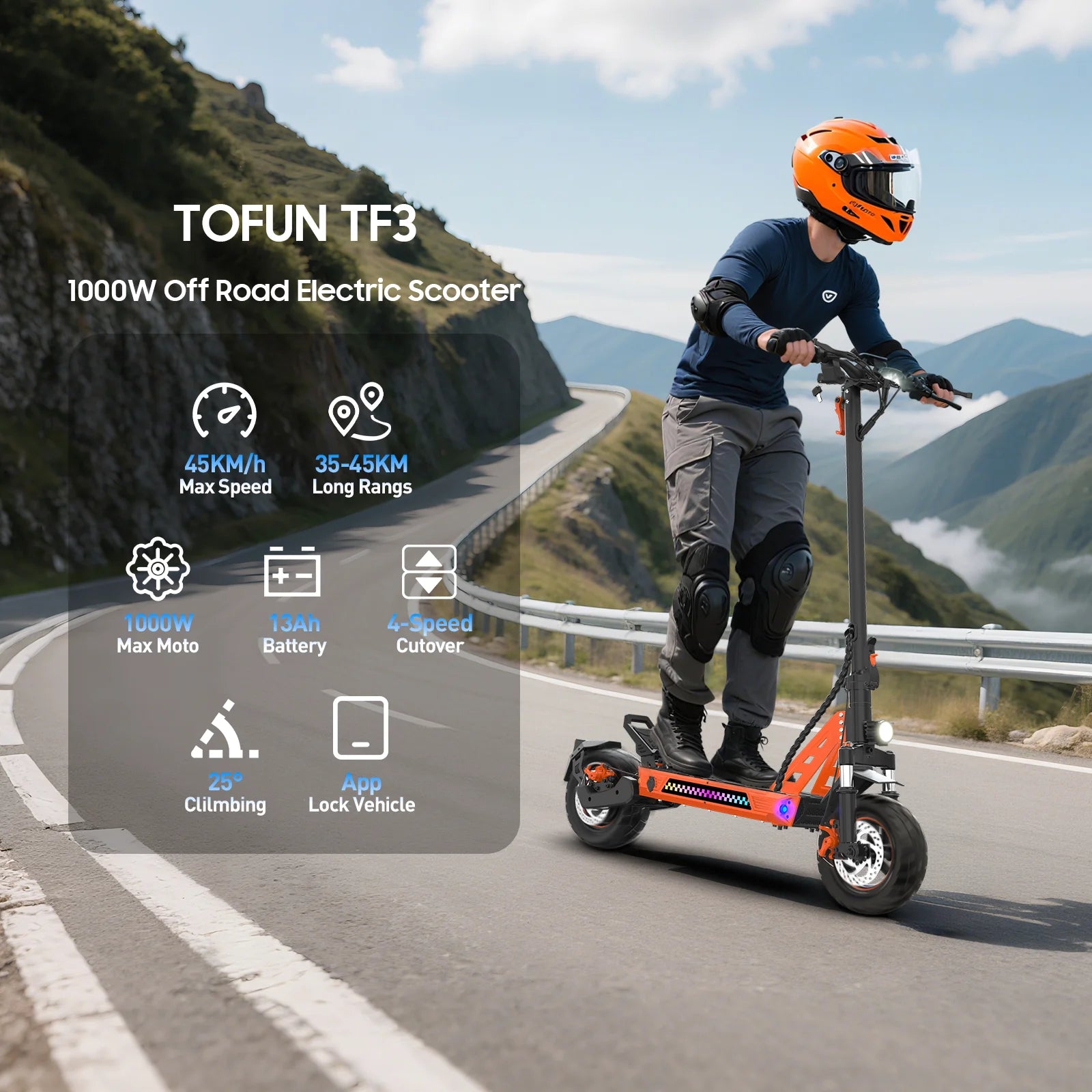 Trottinette électrique TOFUN TF3 1000W