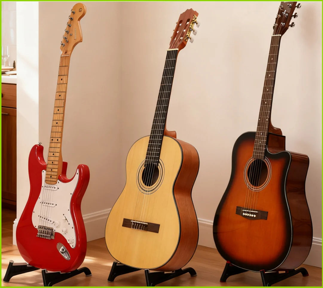 Foldable A-Frame Guitar Stand