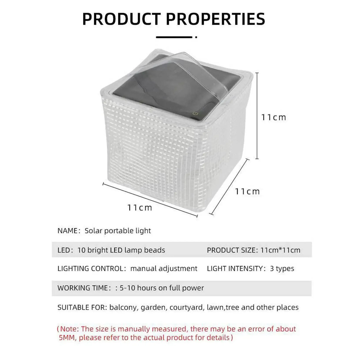 Portable Solar Camping Light with Warm Illumination
