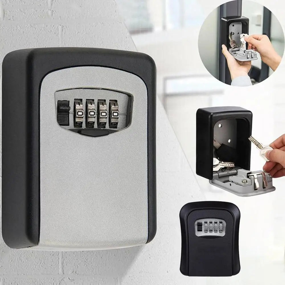 Wall-Mounted Four-Digit Key Lock Box