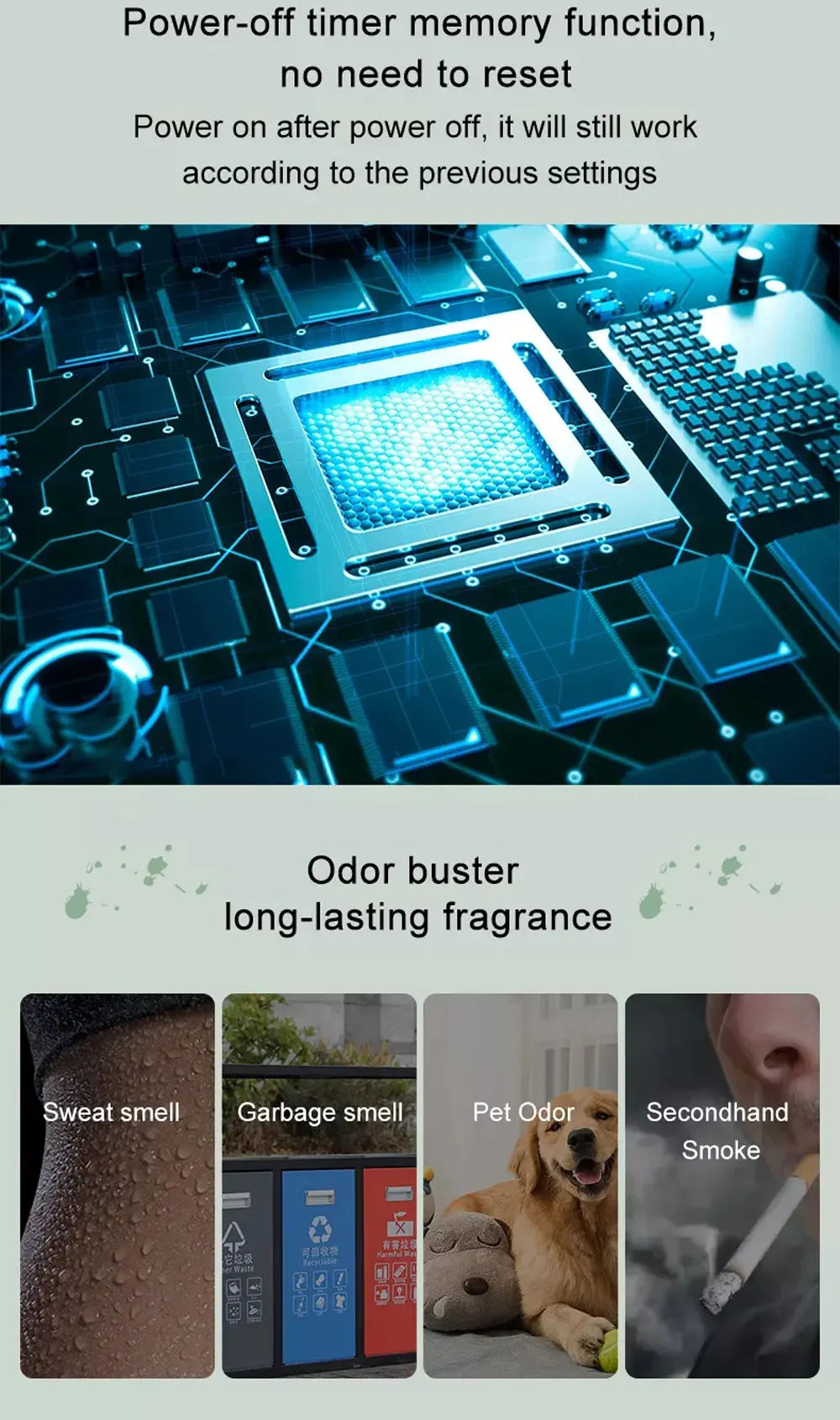 500ML Smart Waterless Essential Oil Diffuser with Bluetooth Control