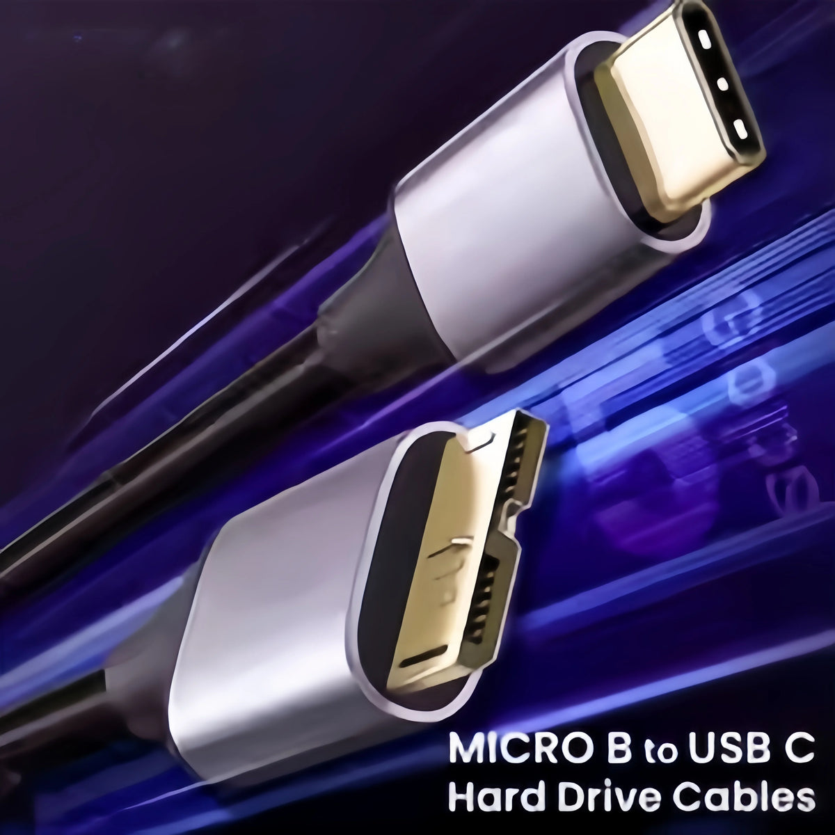 Καλώδιο USB C σε Micro B 3.0 (5Gbps), αρσενικό Type C σε θηλυκό Micro B, για εξωτερικούς σκληρούς δίσκους/SSD (Toshiba, WD, Seagate), MacBook και φορητούς υπολογιστές