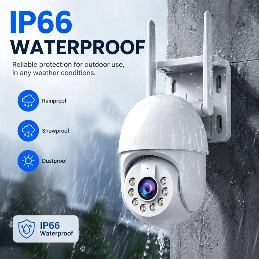 4K PTZ WiFi Outdoor Security Camera with Auto Tracking