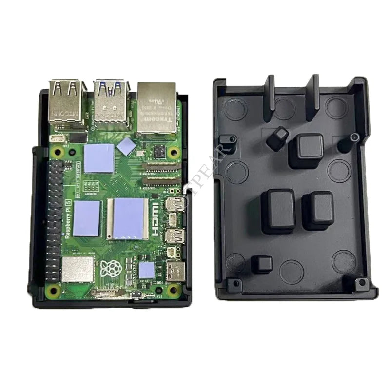 Boîtier en aluminium pour Raspberry Pi 5 avec dissipateurs thermiques