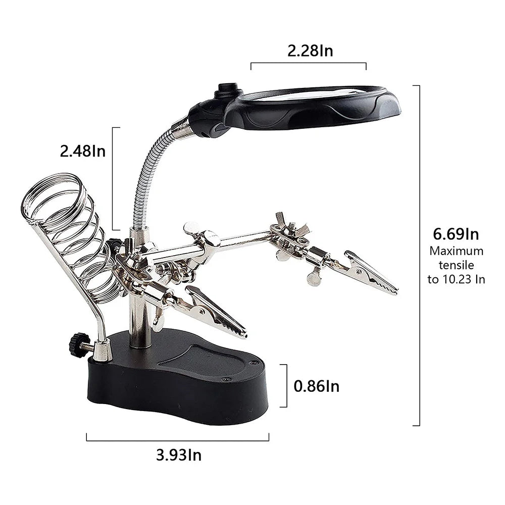 A801 Helping Hands Magnifier with LED Light