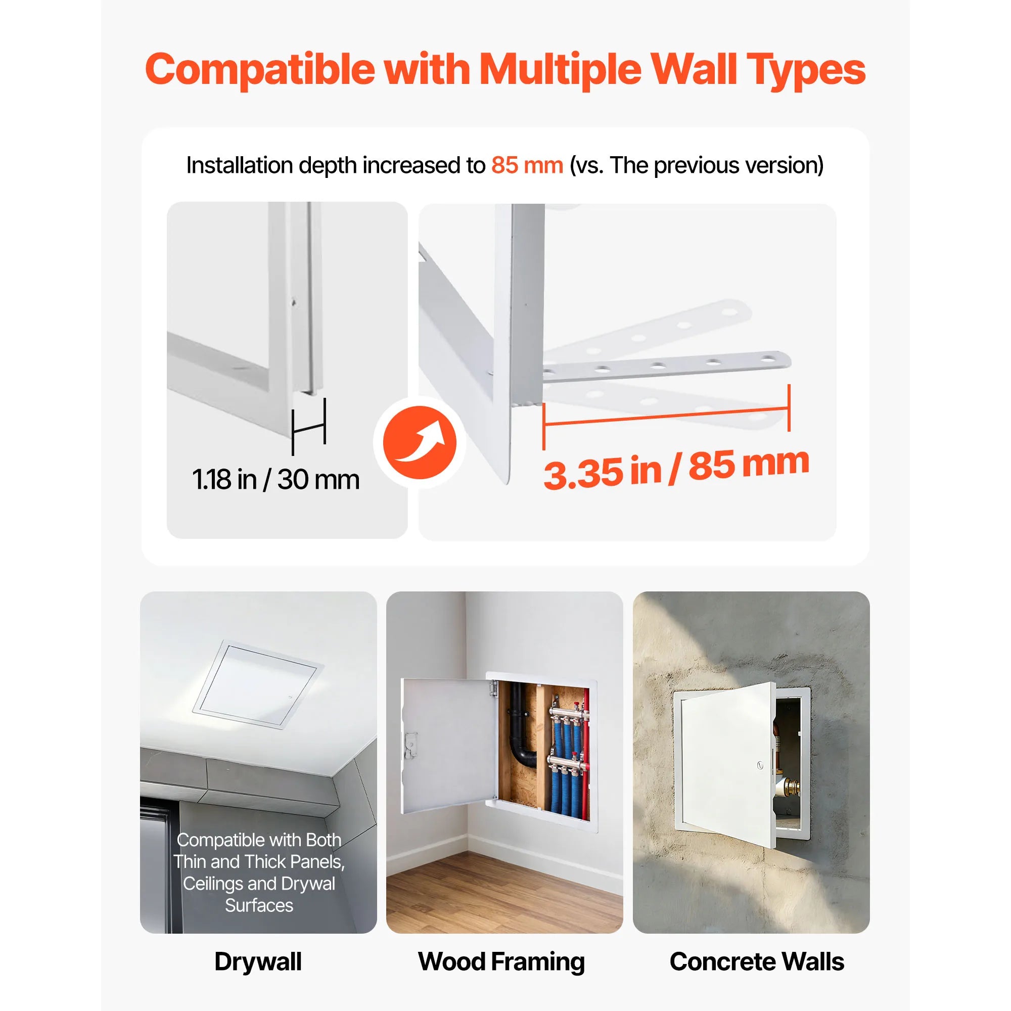 Drywall Access Panel Hinged Steel Door for Wall Ceiling Maintenance