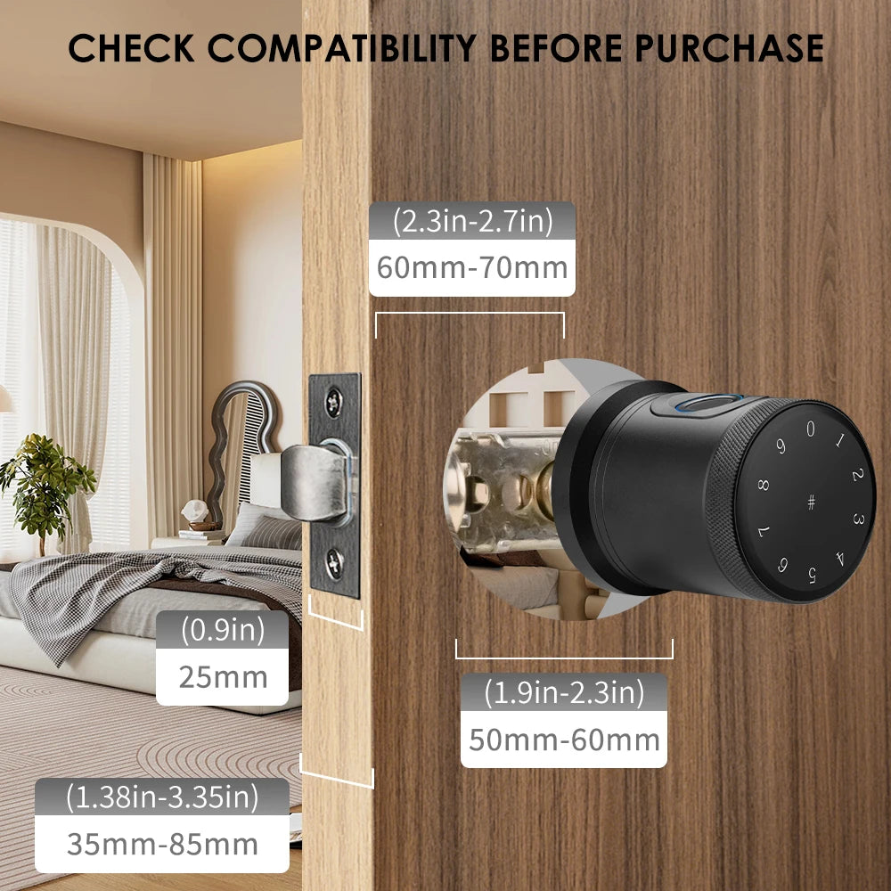 Smart Door Lock 5-in-1 Keyless Entry Deadbolt