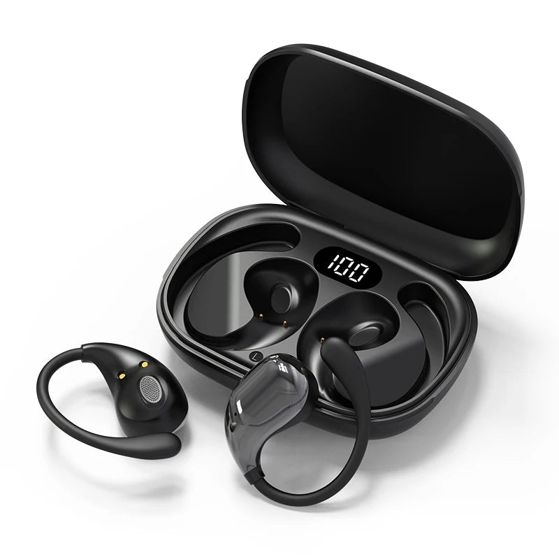 Bezdrôtové slúchadlá s háčikom za ucho a Bluetooth 5.4