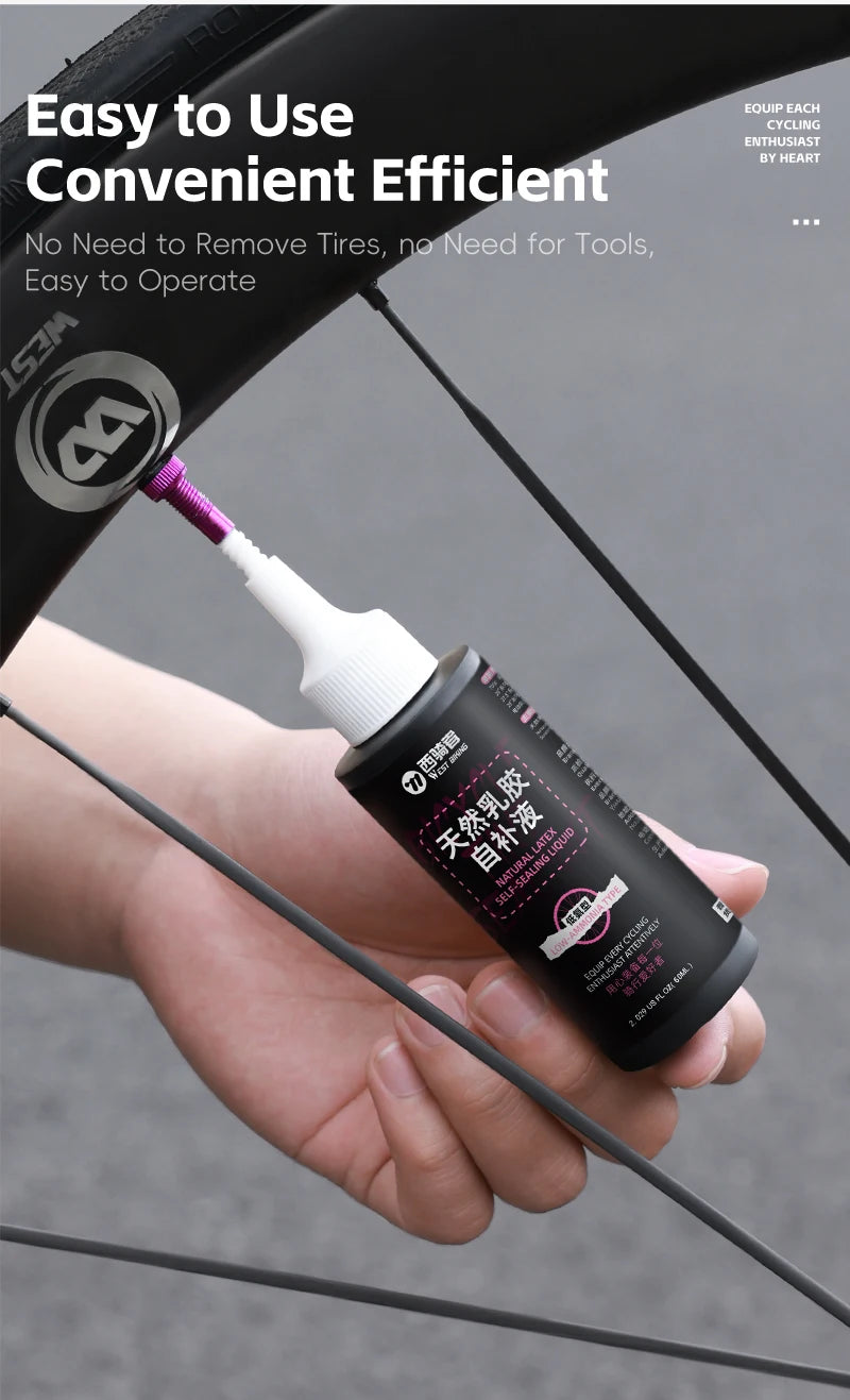 WEST BIKING Latex Tubeless Dækforsegler