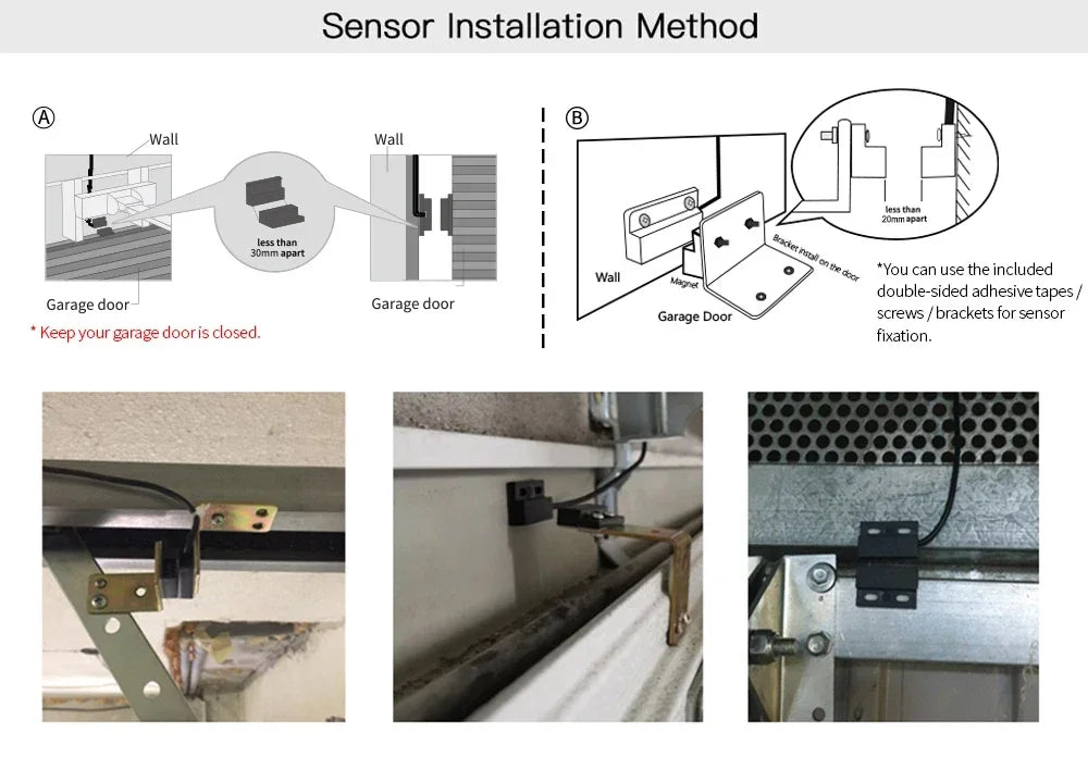Tuya WiFi garage- en scharnierspoortcontroller