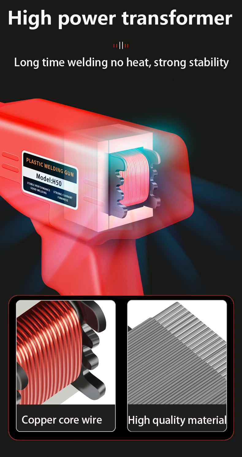 Saldatore a plastica con pistola termica per riparazione paraurti kit torcia