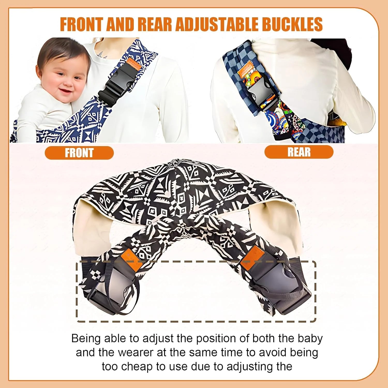 Portable Baby Carrier Wrap Toddler Sling