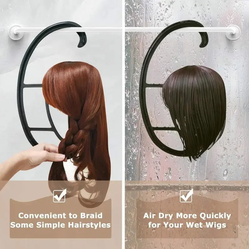 Suporte portátil para perucas, adequado para várias perucas e chapéus, essencial para moldar perucas e usar ferramentas de penteado