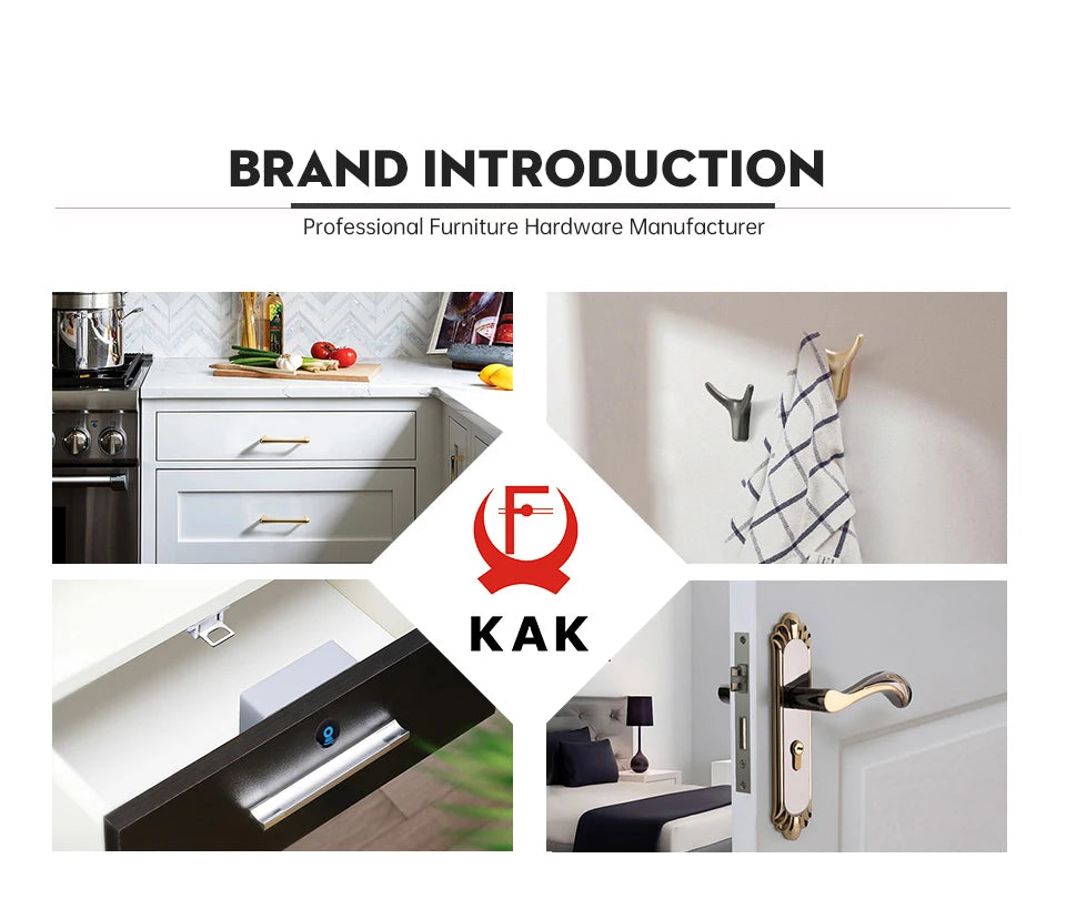 KAK Digital Electronic Lock Smart Drawer Lock Touch Sensing Password Cabinet Lock for Locker Keyless Safety Lock Door Hardware