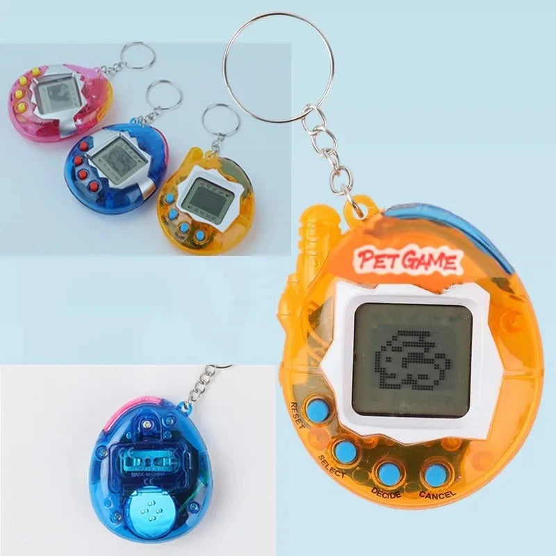 1PC Transparent Electronic Pets Nostalgic 168 Pets In One Virtual Cyber Digital Nostalgic Funny Toys Pixel Funny Play 