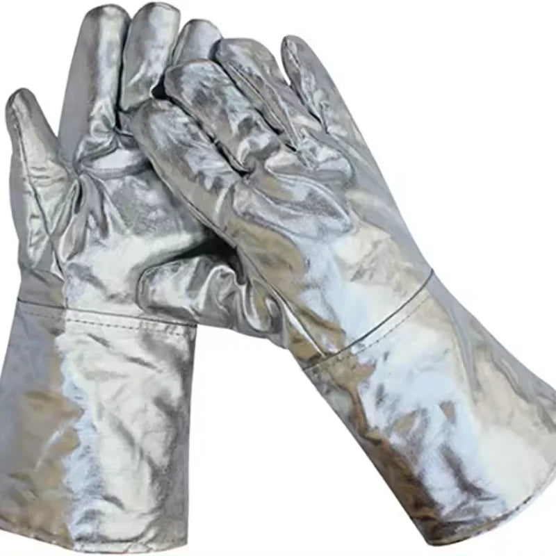 Heat Resistant Aluminized Gloves for Welding and Firefighting