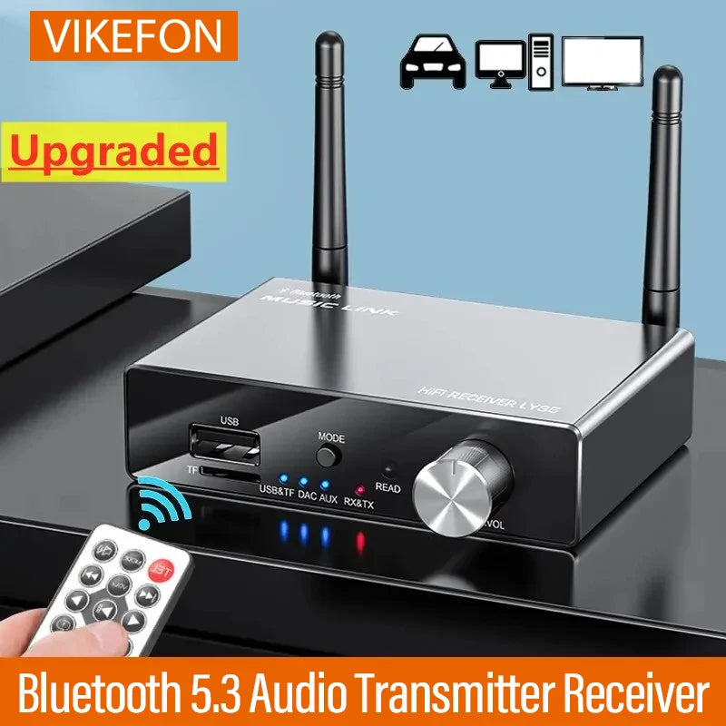  Transmisor y receptor de audio Bluetooth con control remoto