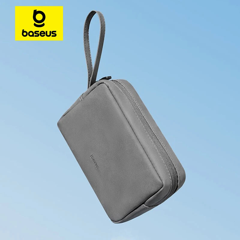 Bolsa organizadora de electrónica con cremallera para cables, cargadores y dispositivos
