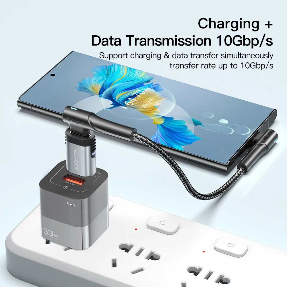 Adaptateur USB-C magnétique à 24 broches, 100W
