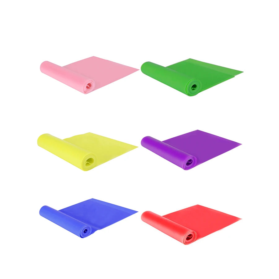 Long Training Stretch Bands Yoga Pilates Resistance Band for Physical Lower Body home Strength Elastic Exercise Bands 