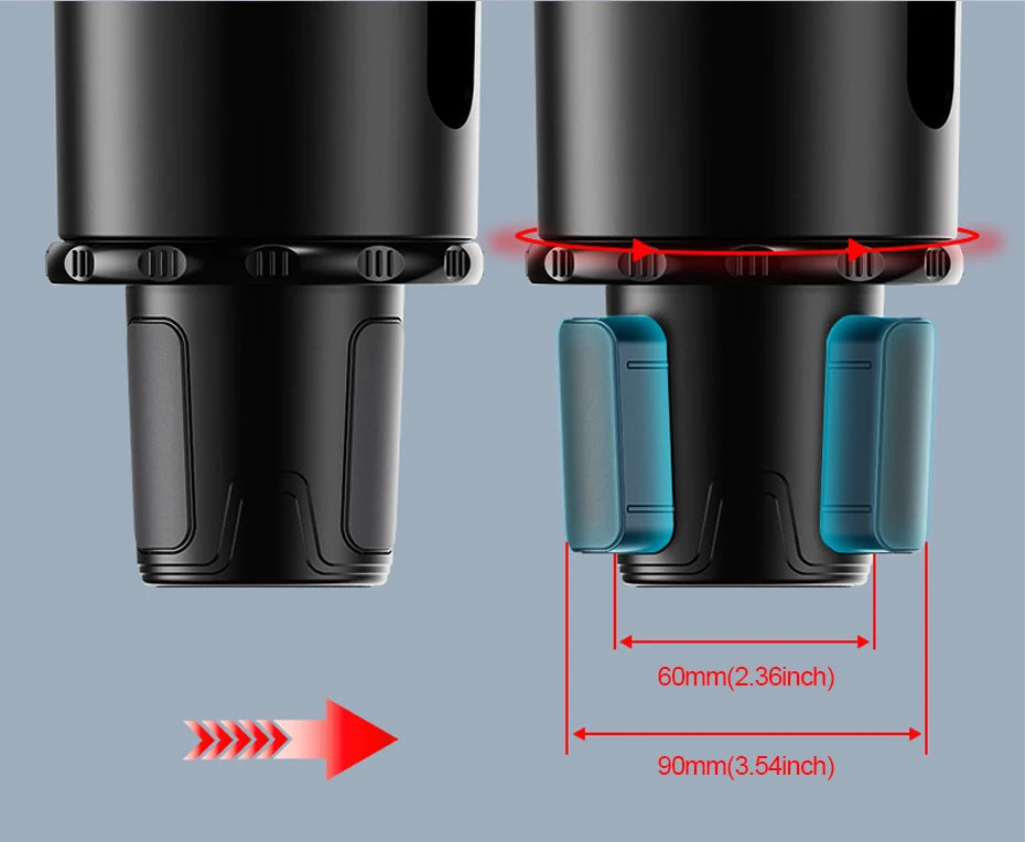 3 in 1 Car Cup Holder Extender with Tray