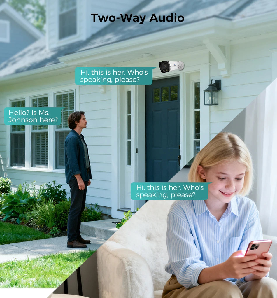 12MP POE IP Security Camera with Vehicle Detection