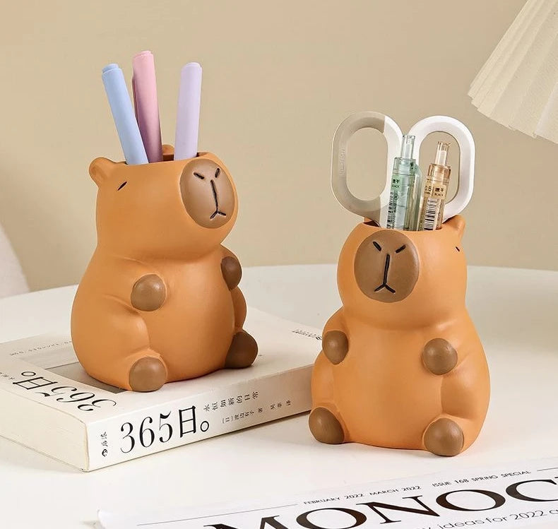 Cartoon Character Desk Pen Holder for Pens and Makeup Brushes